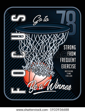 basketball reviuw, vector sport illustration graphic design for print