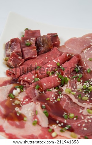 Raw meat mix
