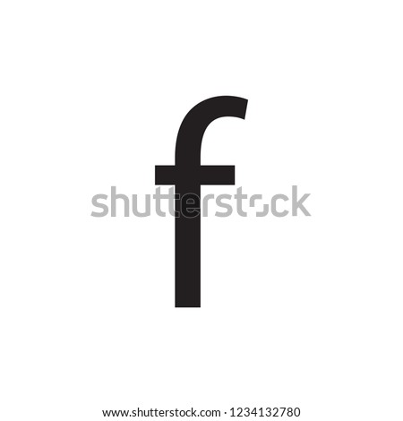 simple F letter logo design illustration 