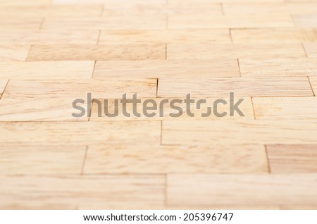 wood bricks background.