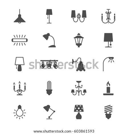 Light flat icons