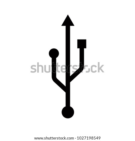 usb icon vector