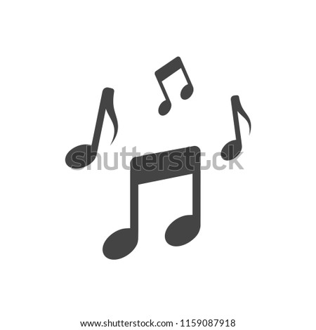 music - clef -nota - melody icon vector