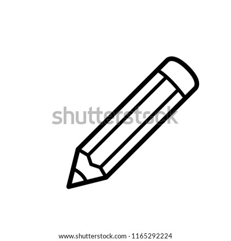 pencil icon vector