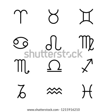 Vector Zodiac Icons | Download Free Vector Art | Free-Vectors