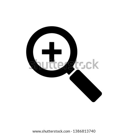 magnify icon vector design template