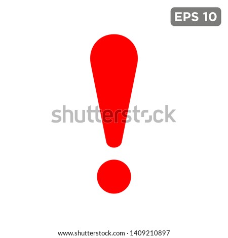 exclamation - caution icon vector design template