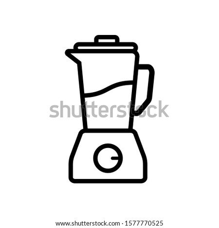 blender - kitchen equipment icon vector design template