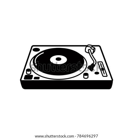 turntable icon vector
