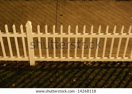 Fence at night