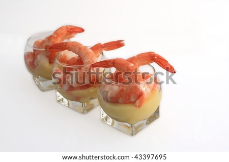 Shrimp Cocktail In Jar And Lemon Sauce Stock Photo 43397695 : Shutterstock