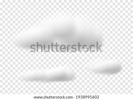 realistic cloud vectors isolated on transparency background ep103
