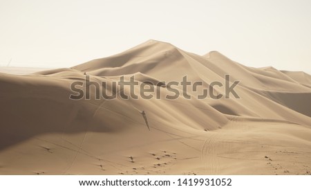 Dune 7 Sand Dune in the Namib Desert near Walvis Bay, Namibia.