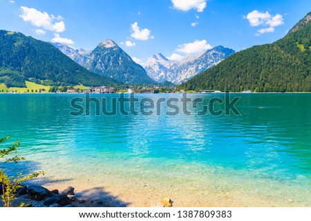 Similar – Image, Stock Photo Hiking at the Achensee