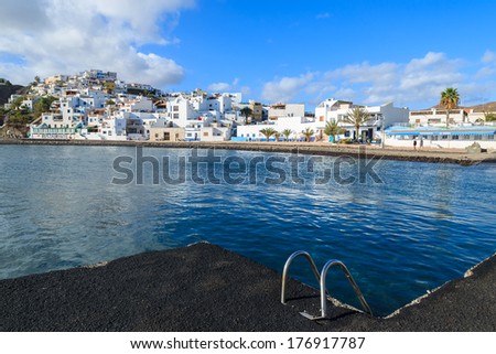 LAS PLAYITAS, FUERTEVENTURA - FEB 5: Fishing village Las Playitas on southern coast of Fuerteventura on 5th Feb 2014, Canary Islands, Spain