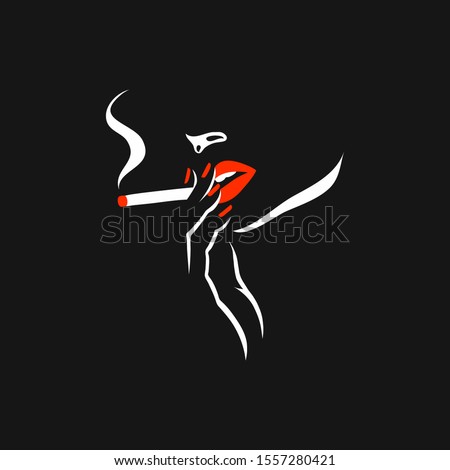 Download Woman Smoking Silhouette At Getdrawings Free Download