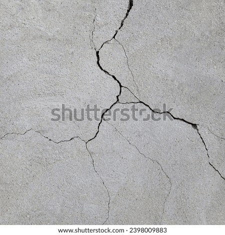 Similar – Image, Stock Photo Cracks in a concrete ceiling