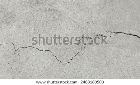 Image, Stock Photo Cracks in a concrete ceiling