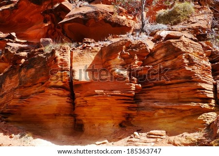 Kings Canyon is part of the Watarrka National Park in Northern Territory in Australia