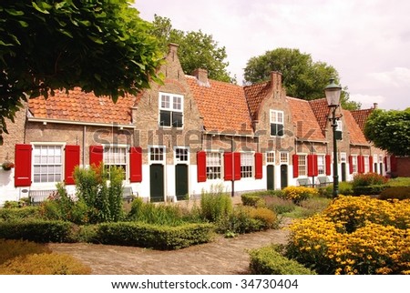 The holy ghost courtyard in Naaldwijk in the Netherlands