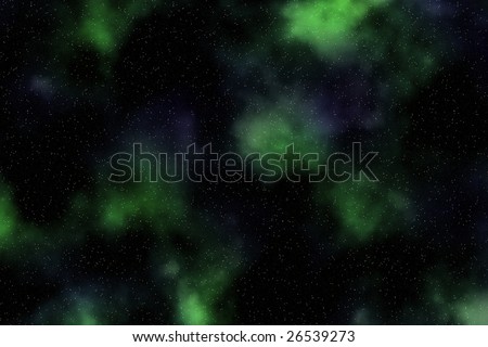 Computer generated background with stars and nebula