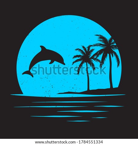 Miami Florida Beach T-shirt Print Graphic