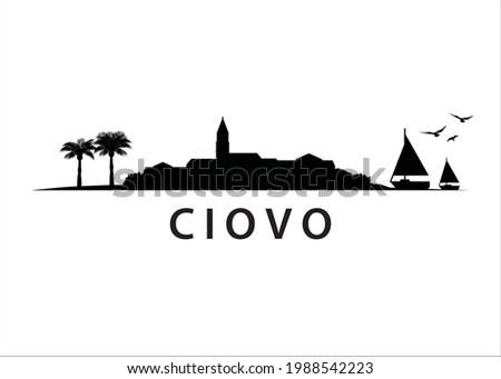 Ciovo, Croatian Island Skyline Landscape