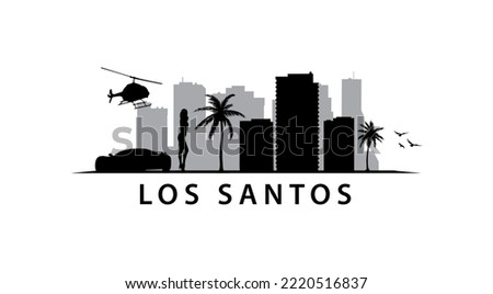 Los Santos City Skyline USA America Landscape 