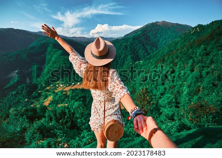 Similar – Image, Stock Photo hat in the hands of a naked man closeup
