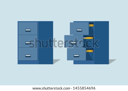 Filing cabinet with four drawer,Documents open office box