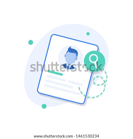 Personal info data, user or profile card details symbol