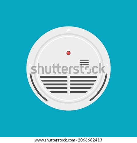 smoke detector,flat design icon vector illustration