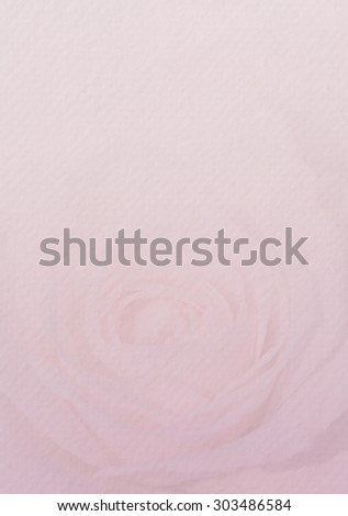 English rose in soft style with paper texture for the background.
