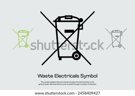 This symbol explains that you should not place the electrical item in the general waste. Electrical items can be recycled through a number of channels. For designers to use in packaging