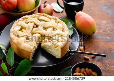 Similar – Image, Stock Photo Pear pie in autumn