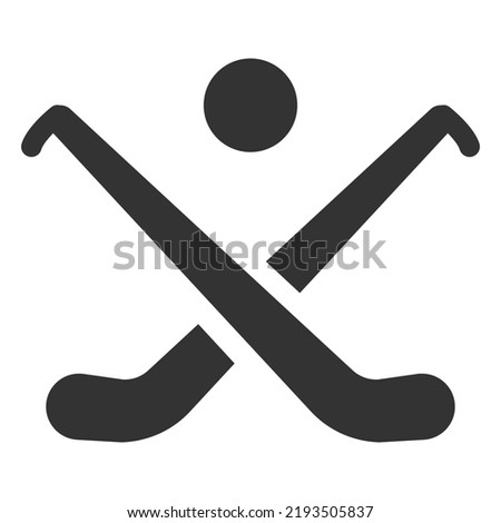 Hurling icon. Flat style vector illustration isolated on white background