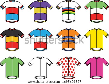 A Set of Cycling Jerseys