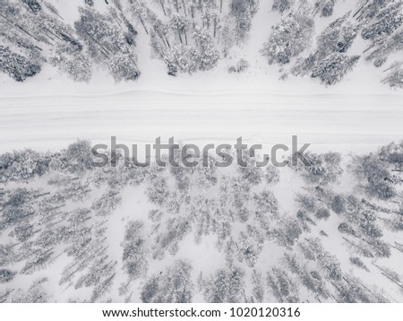 Similar – Image, Stock Photo Winter from above