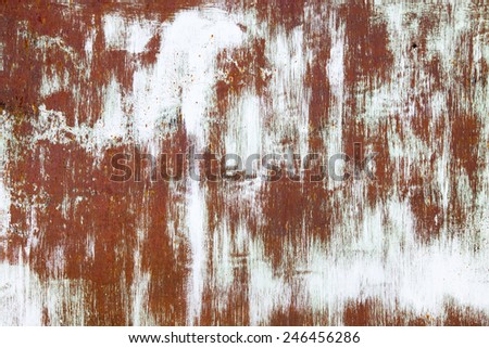 old rusty vintage orange white iron metal horizontal background