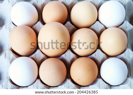 A big egg in a dozen eggs