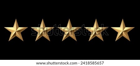 Similar – Image, Stock Photo Five golden stars with bells, Christmas ranking concept