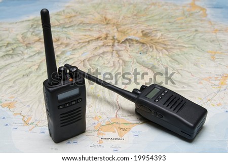 two radio wireless for emergency and exploration with map