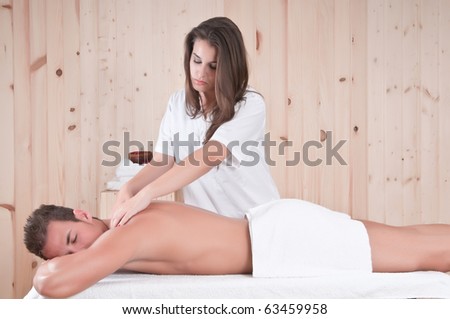 woman and man in a sauna