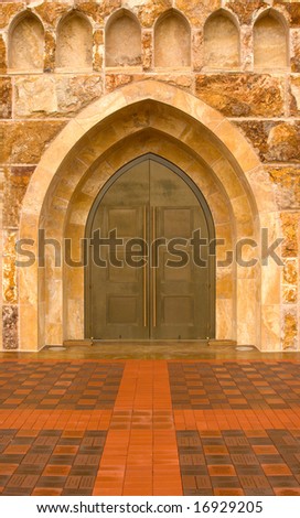 Front door of the new church