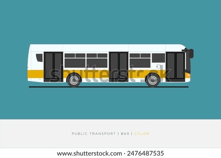 bus. tourist bus. public transport. vector