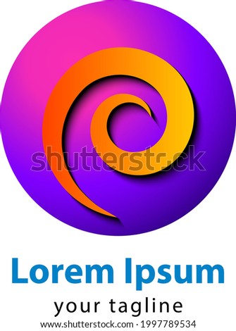 Outstanding professional elegant trendy awesome artistic color icon logo.