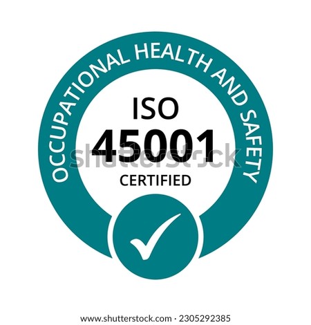 ISO Certification stamp and labels