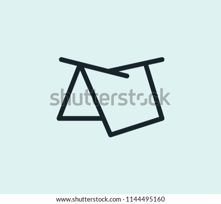 Tarp icon line isolated on clean background. Tarp icon concept drawing icon line in modern style. Vector illustration for your web mobile logo app UI design.