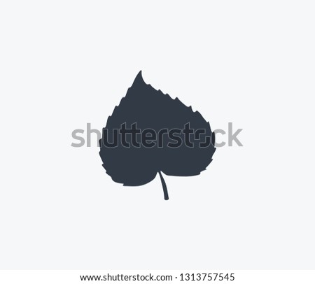 Linden leaf icon isolated on clean background. Linden leaf icon concept drawing icon in modern style. Vector illustration for your web mobile logo app UI design.