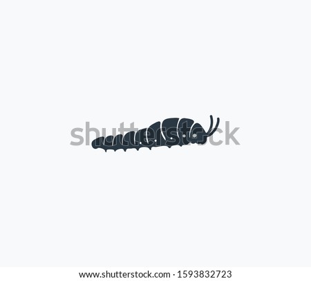 Swallow tail caterpillar icon isolated on clean background. Swallow tail caterpillar icon concept drawing icon in modern style. Vector illustration for your web mobile logo app UI design.